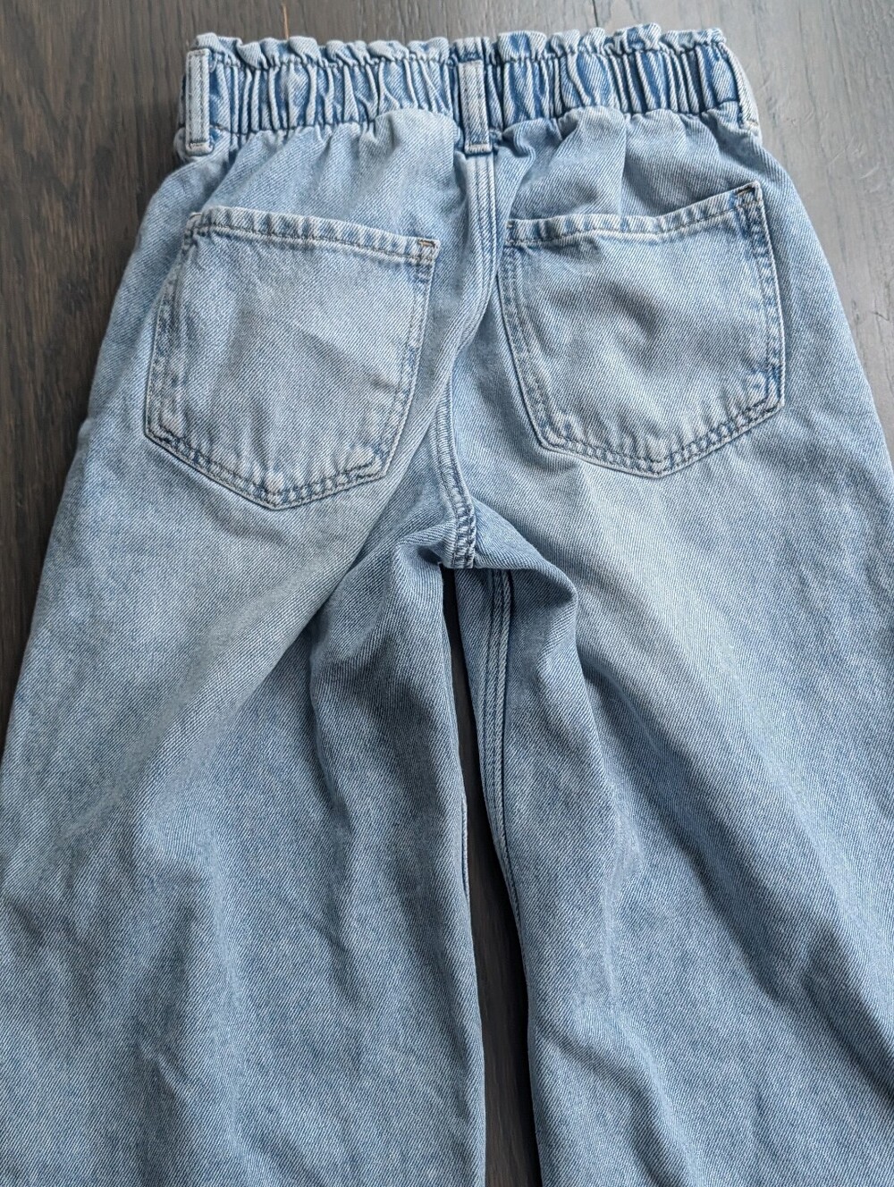 H&M Girls Denim Wide Leg Jeans, Size 7 - Picture 6 of 7